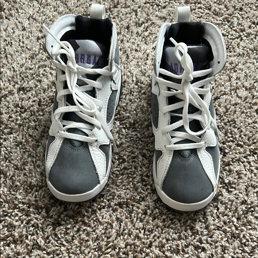 Kids White and Gray Sneakers